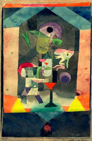 Paul Klee „Erinnerungsbild an eine Empfängnis“ 17 x 26 cm