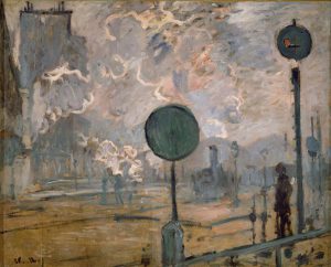 Claude Monet „Bahnhof Saint-Lazare – Das Signal“ 81 x 65 cm