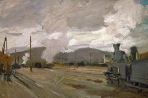 Claude Monet „Der Bahnhof von Argenteuil“ 71 x 47 cm
