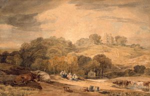 William Turner „Donnington Castle, Newbury“ 15 x 23 cm