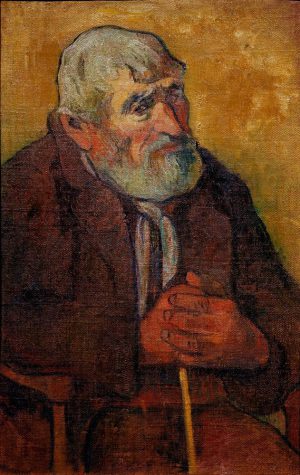Paul Gauguin „Alter Mann mit Stock“  45 x 70 cm