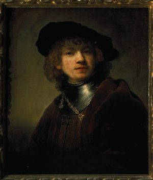 Rembrandt “Rembrandt Selbstbildnis mit dem eisernen Kragen“ 52 x 61 cm