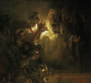 Rembrandt “Peter Denies Christ“ 169 x 154 cm