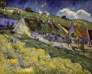 Vincent van Gogh “Strohgedeckte Haeuser”, 60 x 73 cm