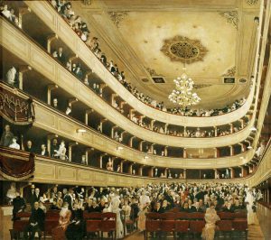 Gustav Klimt „Zuschauerraum des alten Burgtheaters in Wien“ 92 x 82 cm