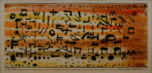 Paul Klee „Zerstörtes Aegypten“ 29 x 13 cm