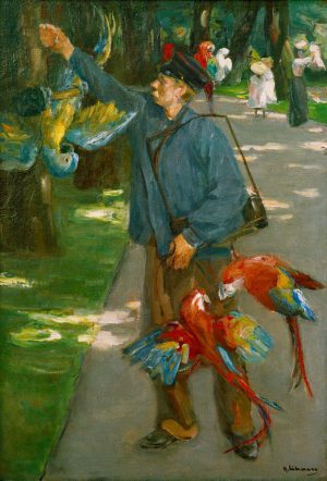 Max Liebermann „Der Papageienmann“ 72 x 102 cm