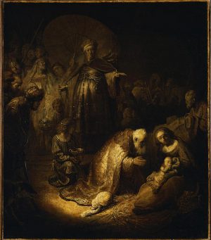 Rembrandt “Anbetung der Könige“ 45.5 x 39 cm