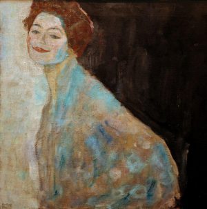 Gustav Klimt „Damenbildnis in Weiß“ 70 x 70 cm