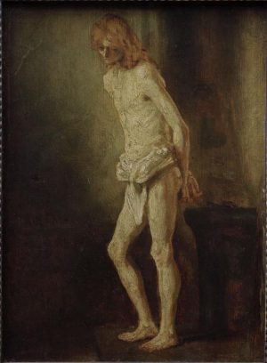 Rembrandt “Christus an der Geißelsäule“ 25.8 x 34 cm