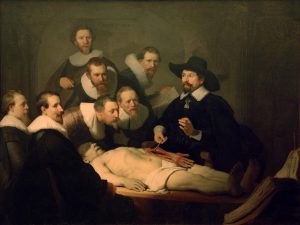Rembrandt “Anatomische Vorlesung des Dr Nicolaes Tulp“ 216.5 x 169.5 cm