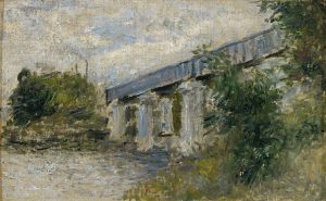 Claude Monet „Die Eisenbahnbrücke bei Argenteuil“ 23 x 14 cm