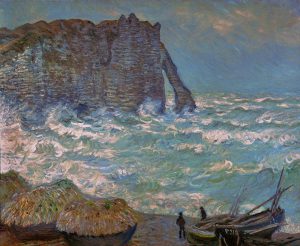 Claude Monet „Stürmisches Meer bei Etretat“ 100 x 81 cm