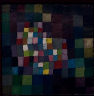 Paul Klee „Abstrakt mit Bezug auf einen blühenden Baum“ 39 x 39 cm
