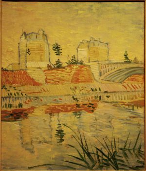 Vincent van Gogh “Pont de Clichy” (Bruecke von Clichy), 55 x 46,3 cm