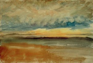 William Turner „Sonnenuntergang bei Sturm“ 17 x 25 cm