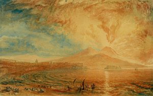 William Turner „Bucht von Nneapel (Der Zorn des Vesuv)“ 18 x 28 cm