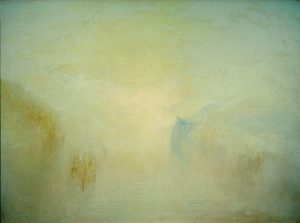 William Turner „Sonnenaufgang mit einem Boot zwischen Landzungen“ 91 x 122 cm