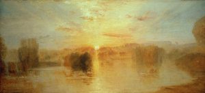William Turner „Der See, Petworth, Sonnenuntergang; Studie“ 64 x 140 cm