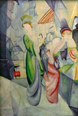 August Macke „Helle Frauen vor dem Hutladen“ 77 x 110 cm
