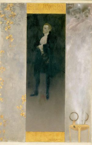 Gustav Klimt „Josef Lewinsky als Carlos in Clavigo“ 44 x 64 cm