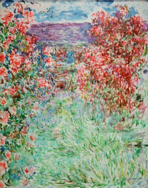 Claude Monet „Das Haus zwischen den Rosen“ 73 x 92 cm