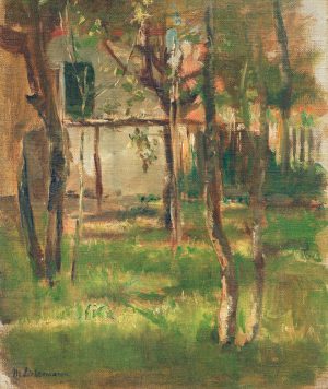 Max Liebermann „Haus mit Garten“ 27 x 33 cm