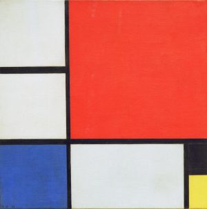 Piet Mondrian „Komposition“ 45 x 45 cm