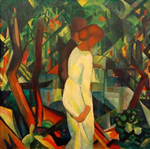 August Macke „Paar im Wald“ 100 x 100 cm