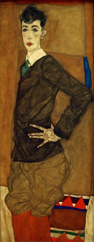 Egon Schiele „Bildnis Erich Lederer“ 56 x 140 cm