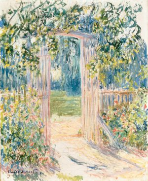 Claude Monet „Das Gartentor in Vetheuil“ 60 x 73 cm