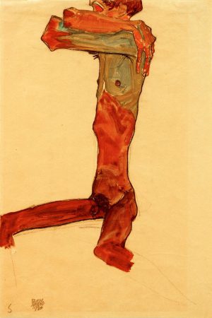 Egon Schiele „Männlicher Akt“ 30 x 44 cm