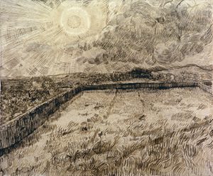 Vincent van Gogh “Felder und oelbaeume”, 47,4 x 56,5 cm