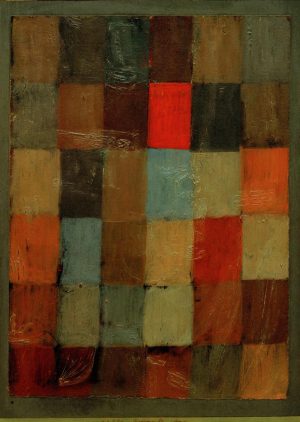 Paul Klee „Harmonie blau=orange“ 26 x 37 cm