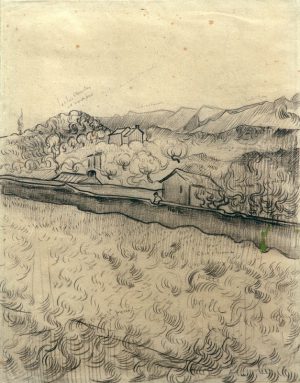 Vincent van Gogh “Ummauertes Feld” 31 x 23,5 cm