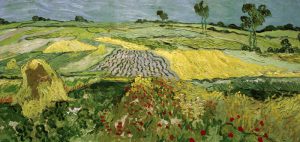 Vincent van Gogh “Die Ebene von Auvers” (Felder), 50 x 101 cm
