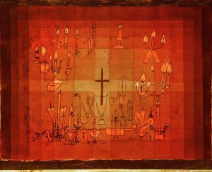 Paul Klee „Haeusliches Requiem“ 39 x 31 cm