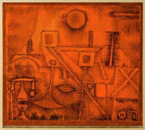 Paul Klee „Landschaftlich  physiognomisch“ 27 x 24 cm