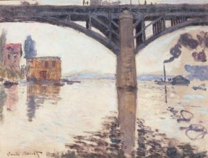 Claude Monet „Die Straßenbrücke bei Argenteuil“ 65 x 50 cm