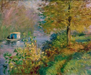 Claude Monet „Das Atelierboot des Künstlers“ 65 x 54 cm