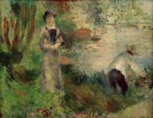 Auguste Renoir „Auf der Ile de Chatou“ 55 x 46 cm