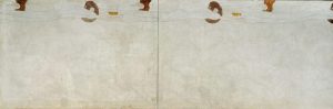 Gustav Klimt „Beethovenfries – Sehnsucht nach Glück (Ausschnitt)“ 1378 x 216 cm