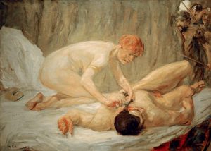 Max Liebermann „Simson und Delila“ 176 x 126 cm