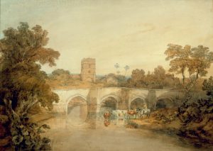 William Turner „Bromfield on the River Onny“ 47 x 66 cm
