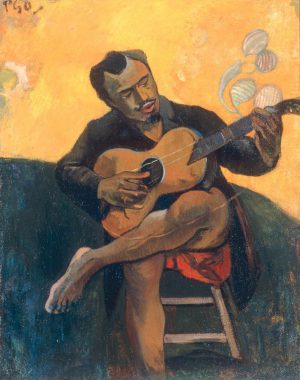 Paul Gauguin „Der Gitarrenspieler“  72 x 90 cm