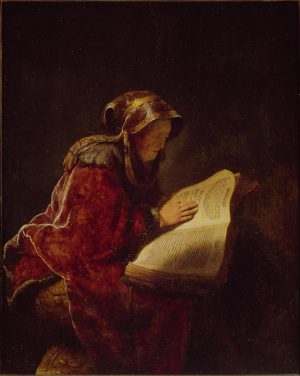 Rembrandt “Die Prophetin Hanna oder die Mutter des Künstlers“ 47.7 x 59.8 cm
