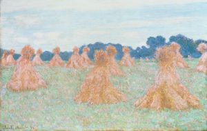 Claude Monet „Die Demoiselles von Giverny-kleine Heuhaufen“ 100 x 65 cm