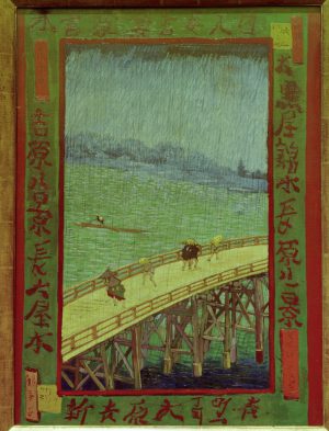 Vincent van Gogh “Bruecke im Regen”. 73 x 54 cm