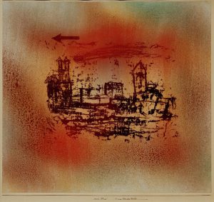 Paul Klee „Sturm über der Stadt“ 42 x 38 cm