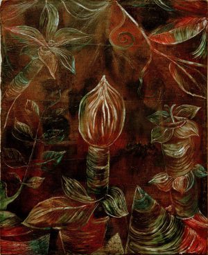 Paul Klee „Dekoratives Pflanzenbild ‘Die Knospe'“ 42 x 52 cm